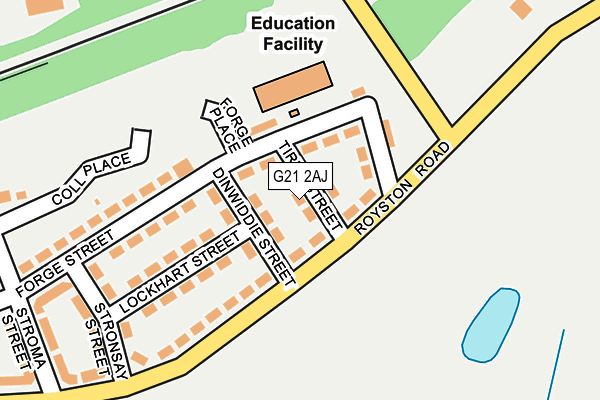 G21 2AJ map - OS OpenMap – Local (Ordnance Survey) G21 2AJ map - OS OpenMap – Local (Ordnance Survey)