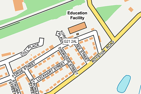 G21 2AL map - OS OpenMap – Local (Ordnance Survey) G21 2AL map - OS OpenMap – Local (Ordnance Survey)