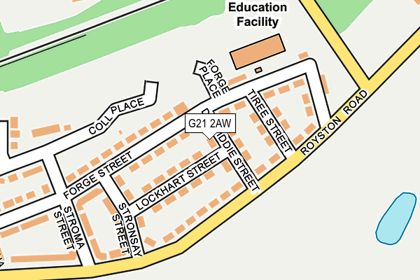 G21 2AW map - OS OpenMap – Local (Ordnance Survey) G21 2AW map - OS OpenMap – Local (Ordnance Survey)