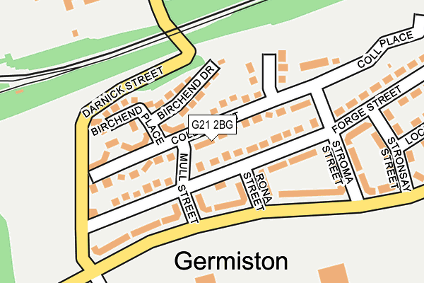 G21 2BG map - OS OpenMap – Local (Ordnance Survey) G21 2BG map - OS OpenMap – Local (Ordnance Survey)