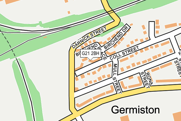 G21 2BH map - OS OpenMap – Local (Ordnance Survey) G21 2BH map - OS OpenMap – Local (Ordnance Survey)