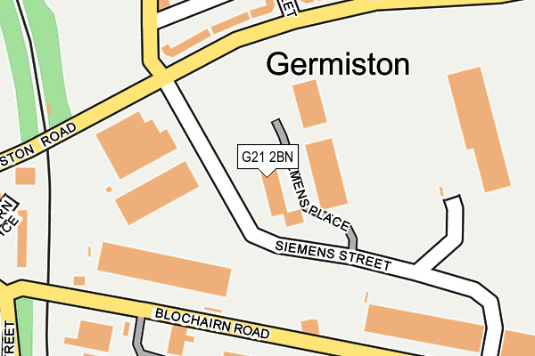G21 2BN map - OS OpenMap – Local (Ordnance Survey) G21 2BN map - OS OpenMap – Local (Ordnance Survey)