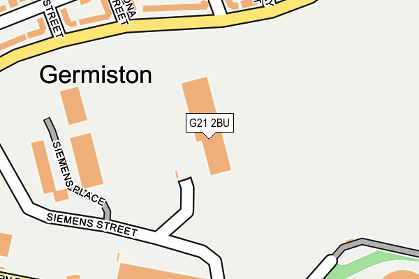 G21 2BU map - OS OpenMap – Local (Ordnance Survey)
