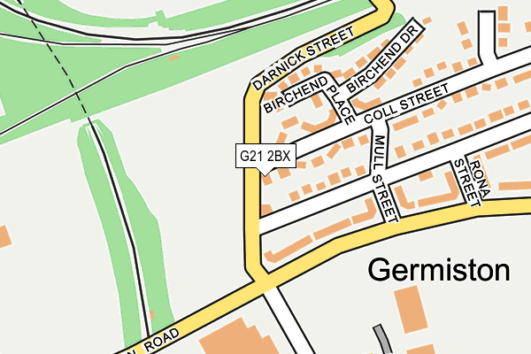 G21 2BX map - OS OpenMap – Local (Ordnance Survey) G21 2BX map - OS OpenMap – Local (Ordnance Survey)
