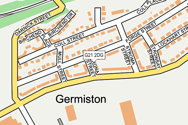 G21 2DG map - OS OpenMap – Local (Ordnance Survey) G21 2DG map - OS OpenMap – Local (Ordnance Survey)