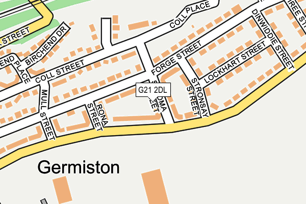 G21 2DL map - OS OpenMap – Local (Ordnance Survey) G21 2DL map - OS OpenMap – Local (Ordnance Survey)