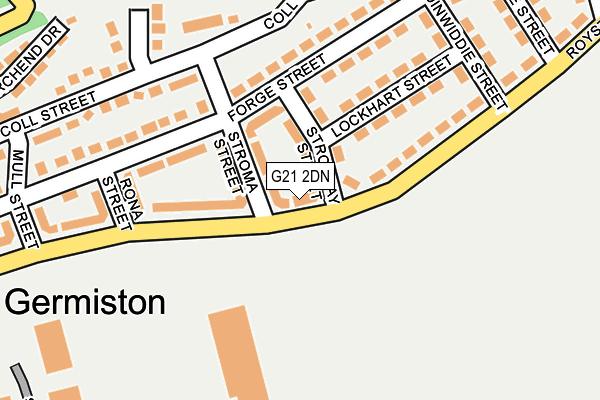 G21 2DN map - OS OpenMap – Local (Ordnance Survey)