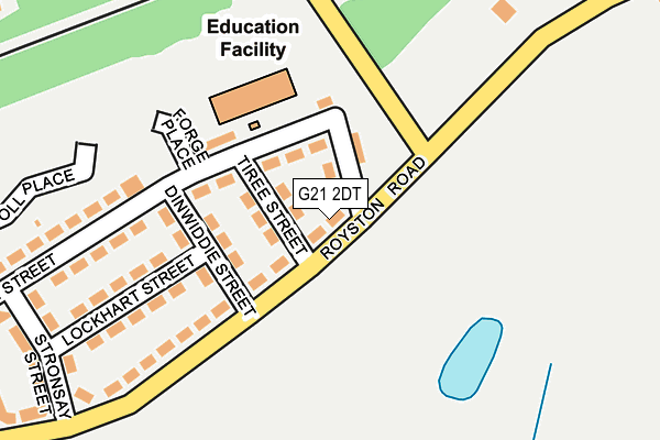 G21 2DT map - OS OpenMap – Local (Ordnance Survey)