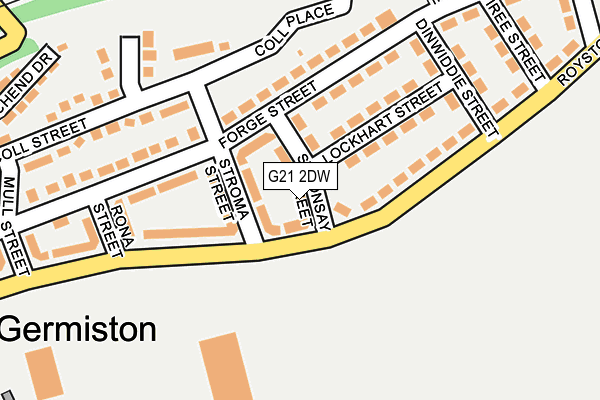 G21 2DW map - OS OpenMap – Local (Ordnance Survey) G21 2DW map - OS OpenMap – Local (Ordnance Survey)