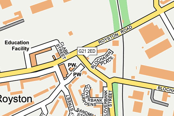 G21 2ED map - OS OpenMap – Local (Ordnance Survey) G21 2ED map - OS OpenMap – Local (Ordnance Survey)