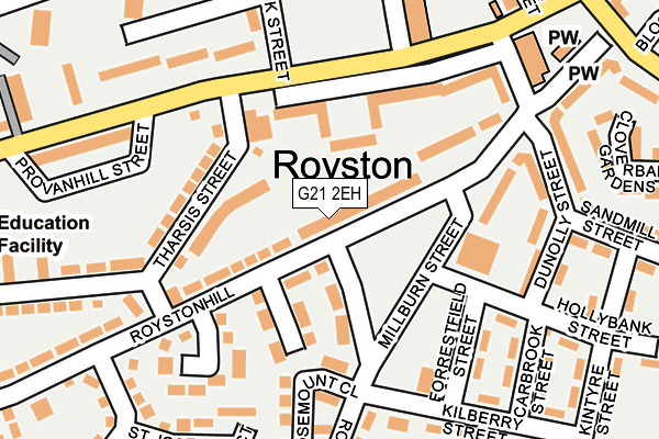 G21 2EH map - OS OpenMap – Local (Ordnance Survey) G21 2EH map - OS OpenMap – Local (Ordnance Survey)