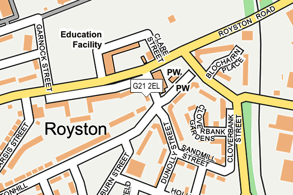 G21 2EL map - OS OpenMap – Local (Ordnance Survey)