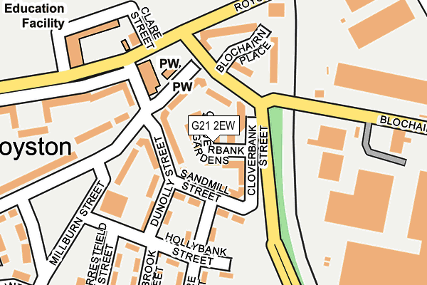 G21 2EW map - OS OpenMap – Local (Ordnance Survey) G21 2EW map - OS OpenMap – Local (Ordnance Survey)