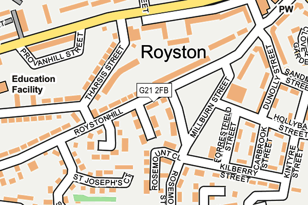 G21 2FB map - OS OpenMap – Local (Ordnance Survey) G21 2FB map - OS OpenMap – Local (Ordnance Survey)