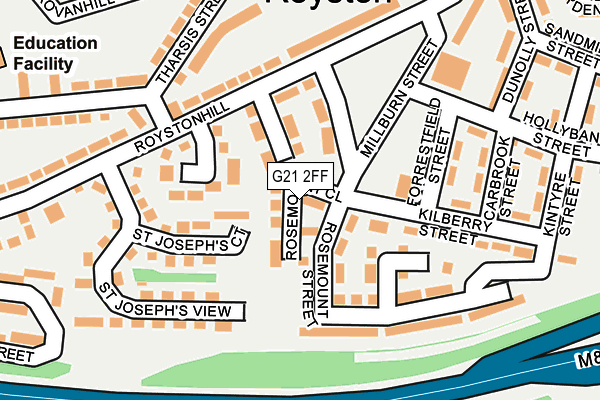 G21 2FF map - OS OpenMap – Local (Ordnance Survey) G21 2FF map - OS OpenMap – Local (Ordnance Survey)