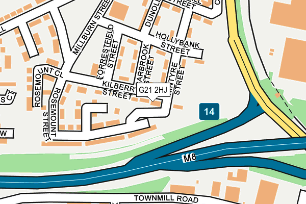 G21 2HJ map - OS OpenMap – Local (Ordnance Survey) G21 2HJ map - OS OpenMap – Local (Ordnance Survey)