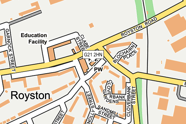G21 2HN map - OS OpenMap – Local (Ordnance Survey) G21 2HN map - OS OpenMap – Local (Ordnance Survey)