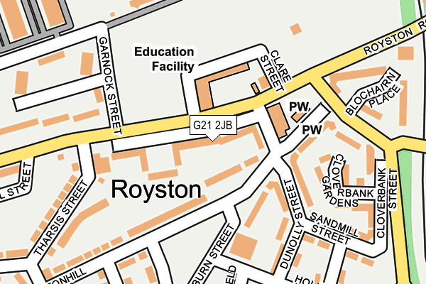 G21 2JB map - OS OpenMap – Local (Ordnance Survey) G21 2JB map - OS OpenMap – Local (Ordnance Survey)