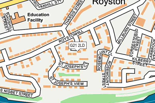 G21 2LD map - OS OpenMap – Local (Ordnance Survey)