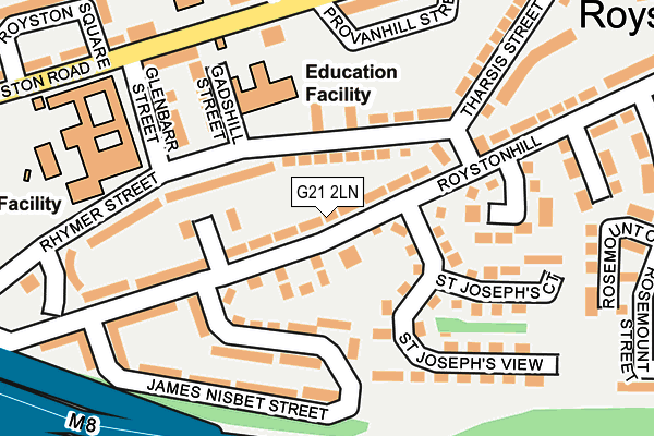 G21 2LN map - OS OpenMap – Local (Ordnance Survey) G21 2LN map - OS OpenMap – Local (Ordnance Survey)