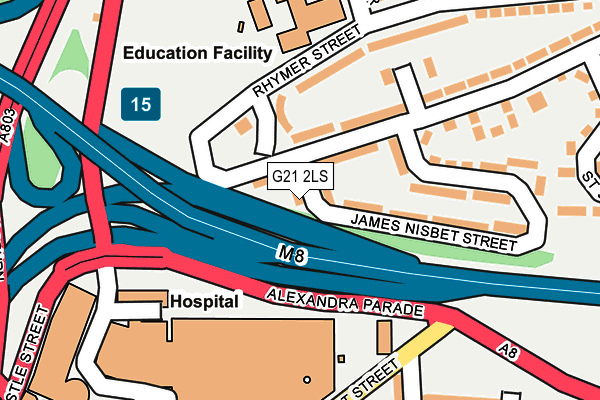 G21 2LS map - OS OpenMap – Local (Ordnance Survey)