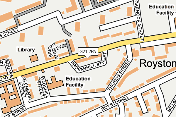 G21 2PA map - OS OpenMap – Local (Ordnance Survey) G21 2PA map - OS OpenMap – Local (Ordnance Survey)