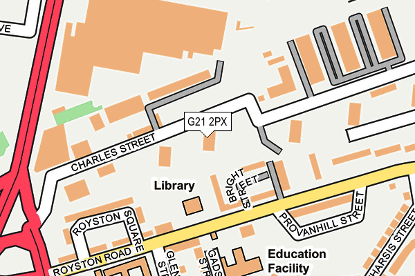 G21 2PX map - OS OpenMap – Local (Ordnance Survey) G21 2PX map - OS OpenMap – Local (Ordnance Survey)