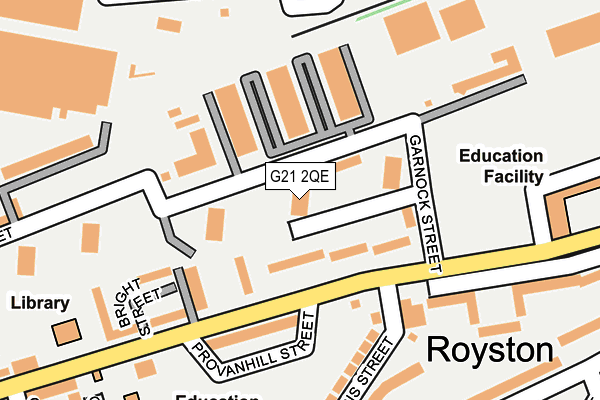 G21 2QE map - OS OpenMap – Local (Ordnance Survey)