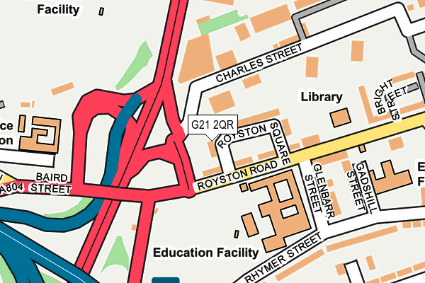 G21 2QR map - OS OpenMap – Local (Ordnance Survey) G21 2QR map - OS OpenMap – Local (Ordnance Survey)