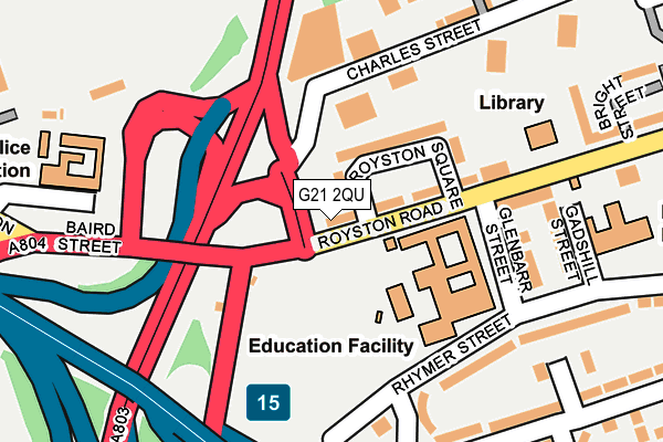 G21 2QU map - OS OpenMap – Local (Ordnance Survey) G21 2QU map - OS OpenMap – Local (Ordnance Survey)