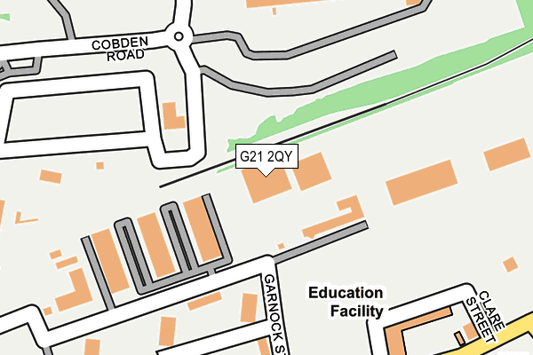 G21 2QY map - OS OpenMap – Local (Ordnance Survey) G21 2QY map - OS OpenMap – Local (Ordnance Survey)
