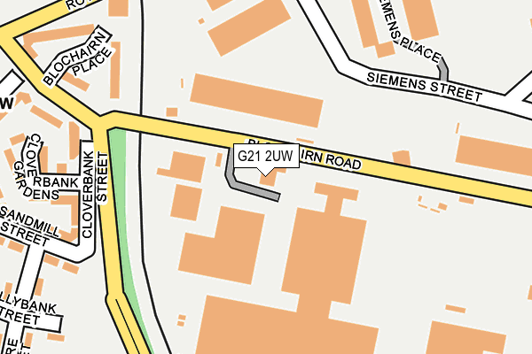 G21 2UW map - OS OpenMap – Local (Ordnance Survey) G21 2UW map - OS OpenMap – Local (Ordnance Survey)