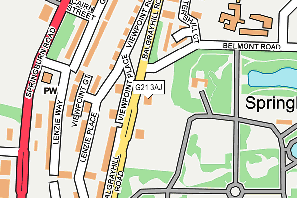 G21 3AJ map - OS OpenMap – Local (Ordnance Survey) G21 3AJ map - OS OpenMap – Local (Ordnance Survey)