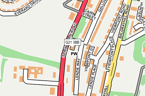 G21 3BB map - OS OpenMap – Local (Ordnance Survey) G21 3BB map - OS OpenMap – Local (Ordnance Survey)