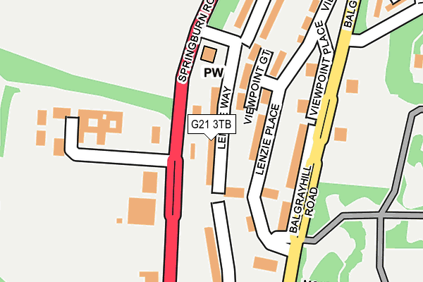 G21 3TB map - OS OpenMap – Local (Ordnance Survey) G21 3TB map - OS OpenMap – Local (Ordnance Survey)