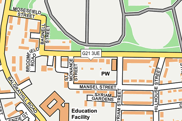 G21 3UE map - OS OpenMap – Local (Ordnance Survey) G21 3UE map - OS OpenMap – Local (Ordnance Survey)