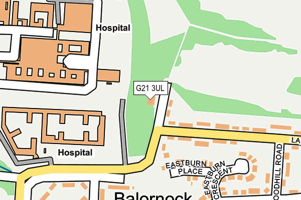 G21 3UL map - OS OpenMap – Local (Ordnance Survey)