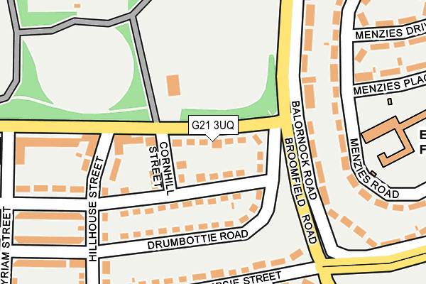 G21 3UQ map - OS OpenMap – Local (Ordnance Survey) G21 3UQ map - OS OpenMap – Local (Ordnance Survey)