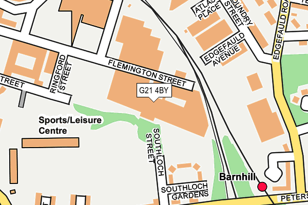 G21 4BY map - OS OpenMap – Local (Ordnance Survey)