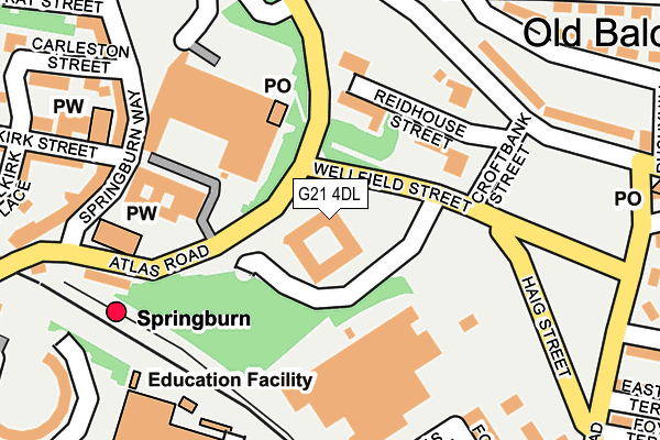 G21 4DL map - OS OpenMap – Local (Ordnance Survey) G21 4DL map - OS OpenMap – Local (Ordnance Survey)
