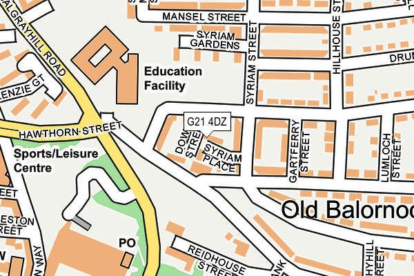 G21 4DZ map - OS OpenMap – Local (Ordnance Survey) G21 4DZ map - OS OpenMap – Local (Ordnance Survey)
