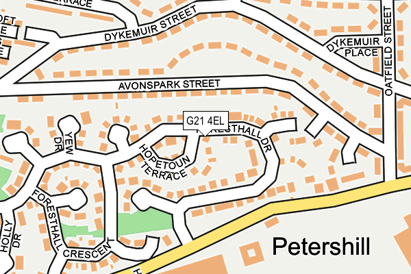 G21 4EL map - OS OpenMap – Local (Ordnance Survey)