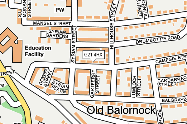 G21 4HX map - OS OpenMap – Local (Ordnance Survey) G21 4HX map - OS OpenMap – Local (Ordnance Survey)