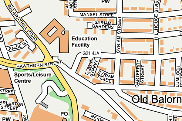 G21 4JA map - OS OpenMap – Local (Ordnance Survey) G21 4JA map - OS OpenMap – Local (Ordnance Survey)