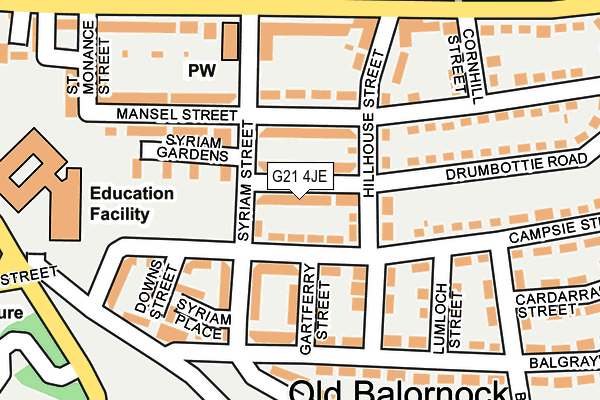 G21 4JE map - OS OpenMap – Local (Ordnance Survey) G21 4JE map - OS OpenMap – Local (Ordnance Survey)