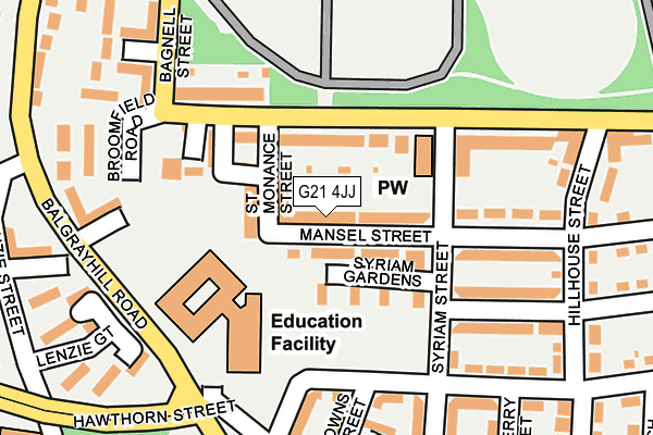 G21 4JJ map - OS OpenMap – Local (Ordnance Survey) G21 4JJ map - OS OpenMap – Local (Ordnance Survey)