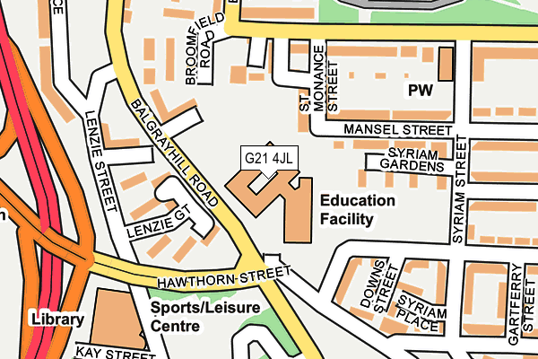 G21 4JL map - OS OpenMap – Local (Ordnance Survey) G21 4JL map - OS OpenMap – Local (Ordnance Survey)