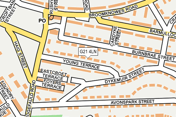 G21 4LN map - OS OpenMap – Local (Ordnance Survey) G21 4LN map - OS OpenMap – Local (Ordnance Survey)