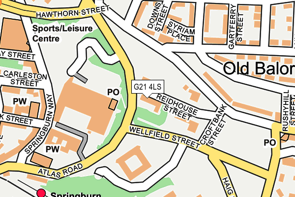 G21 4LS map - OS OpenMap – Local (Ordnance Survey) G21 4LS map - OS OpenMap – Local (Ordnance Survey)