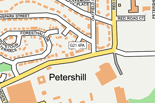 G21 4PA map - OS OpenMap – Local (Ordnance Survey) G21 4PA map - OS OpenMap – Local (Ordnance Survey)
